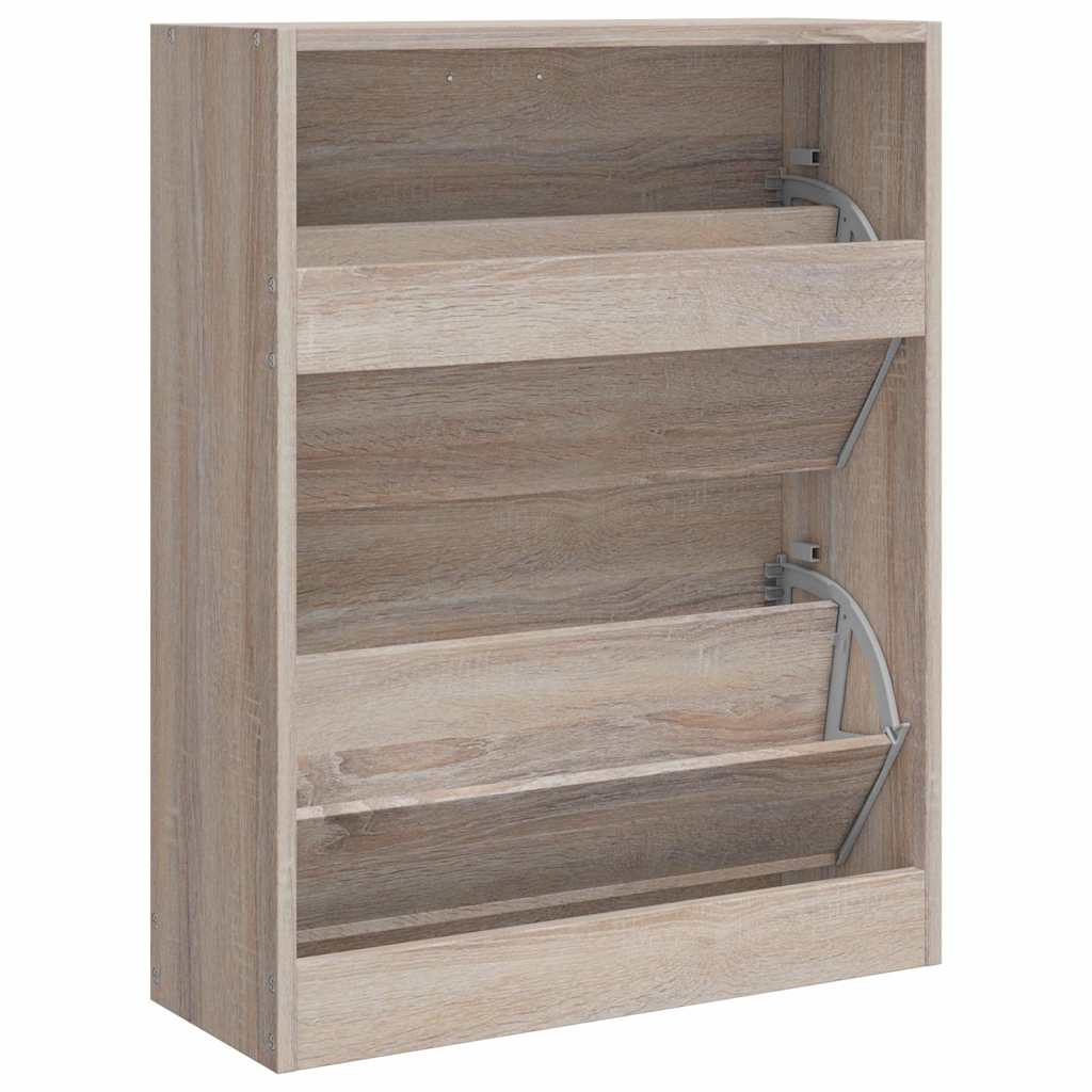 skoskab med 2 rum træ egetræslook