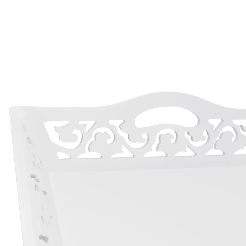 sidebord med bakke hvid