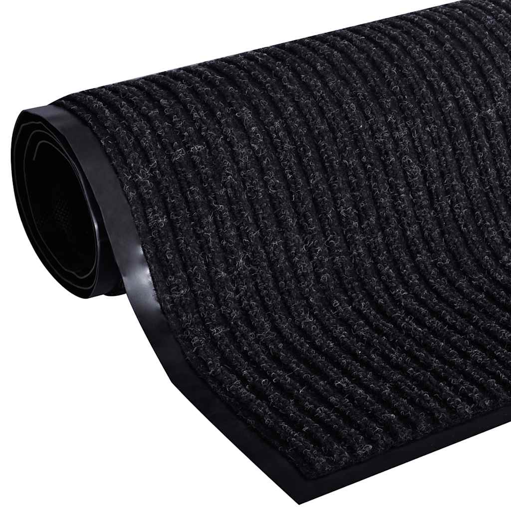 dørmåtte sort 90 x 60 cm PVC