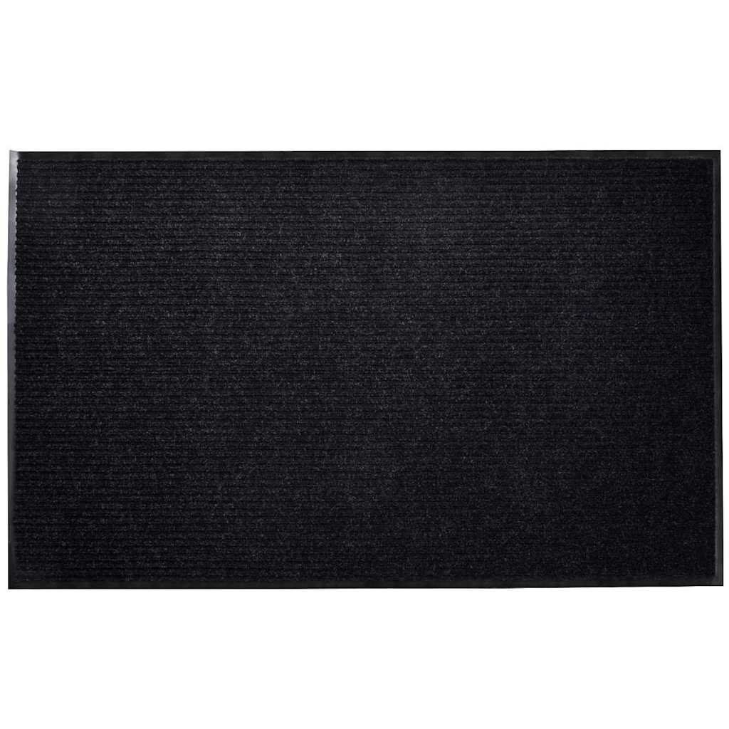 dørmåtte sort 90 x 150 cm PVC