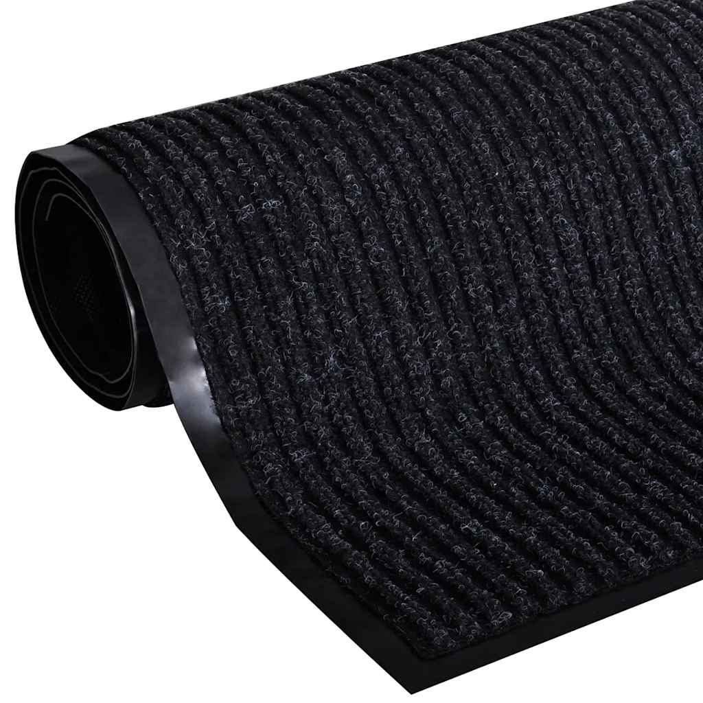 dørmåtte sort 90 x 150 cm PVC