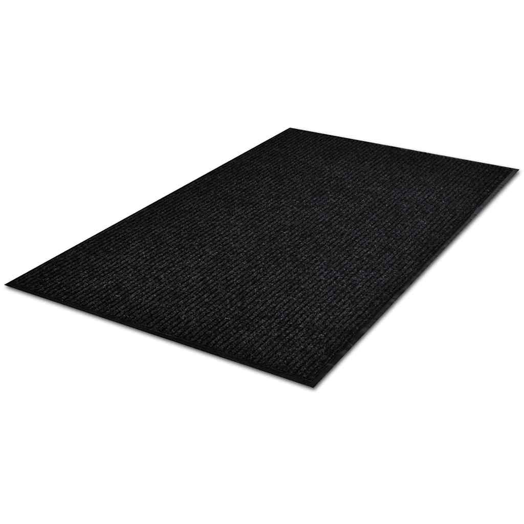 dørmåtte sort 120 x 180 cm PVC