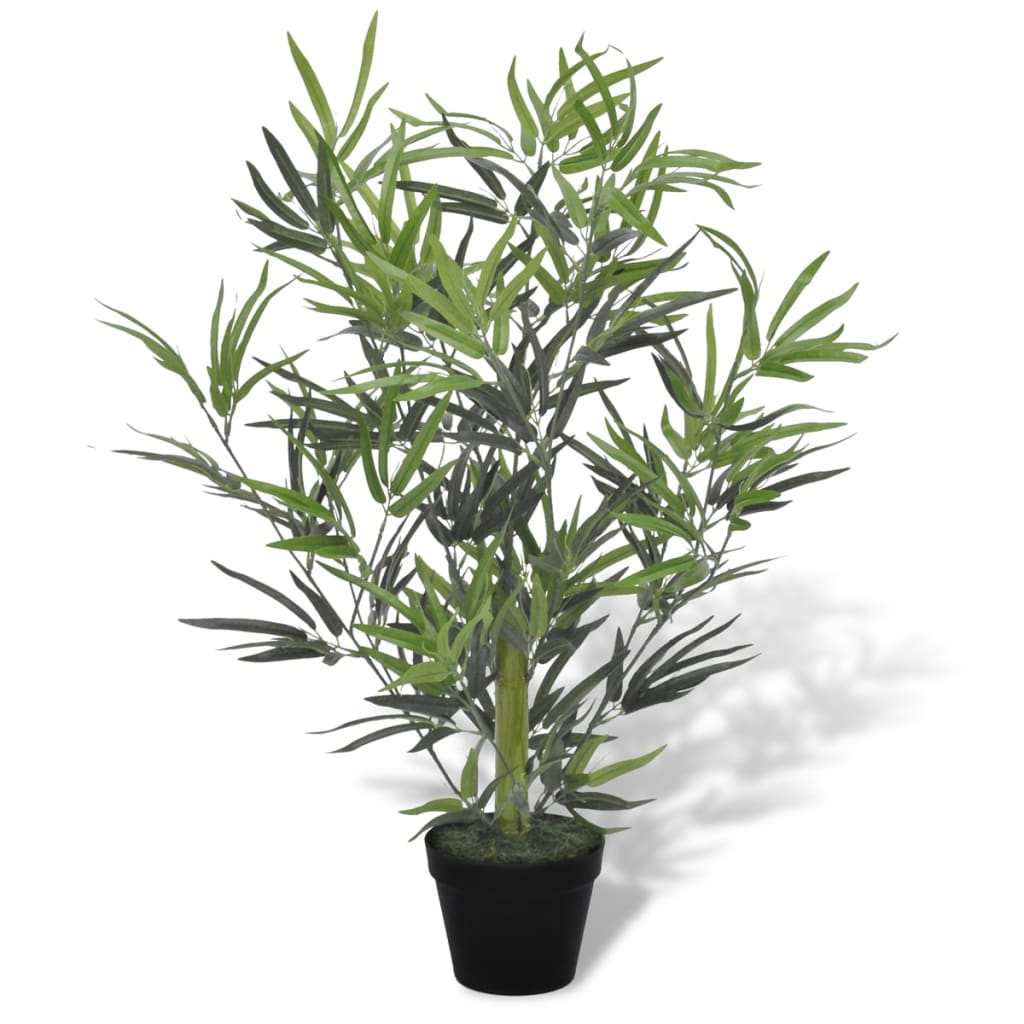 kunstigt bambustræ med potte 80 cm