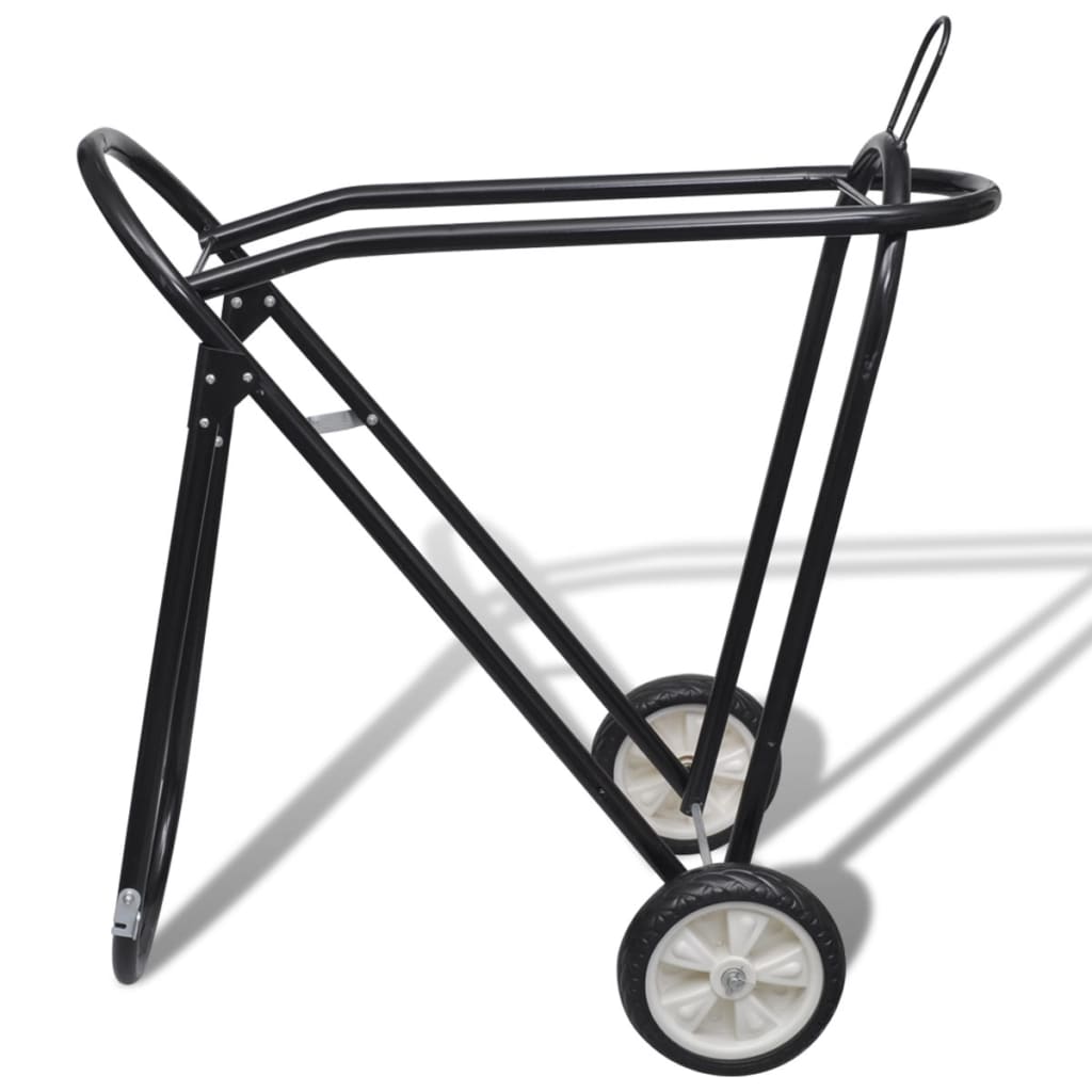 Metal Sammenfoldelig Saddle Rack med hjul