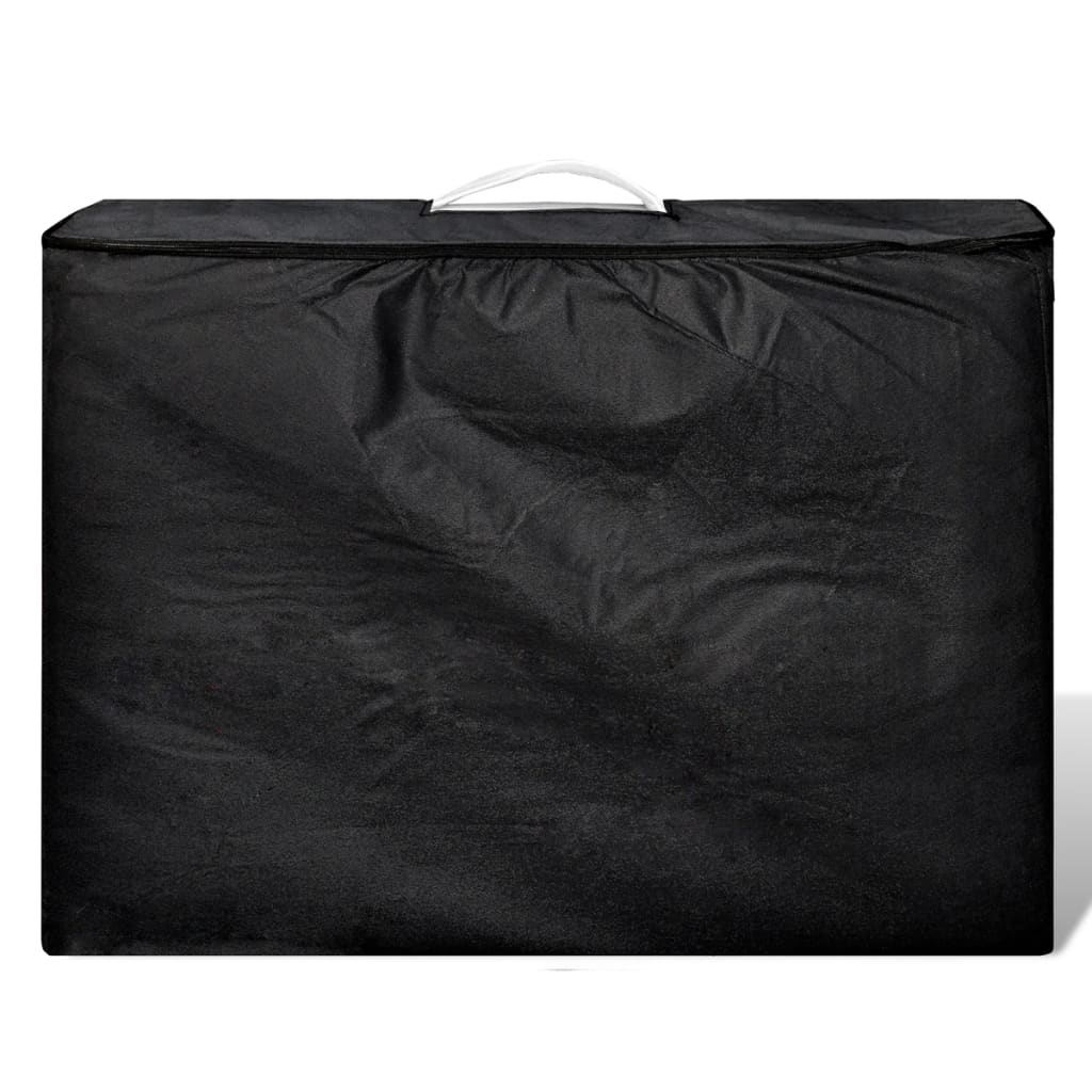 sammenfoldeligt massagebord med aluminiumsstel 2 zoner creme