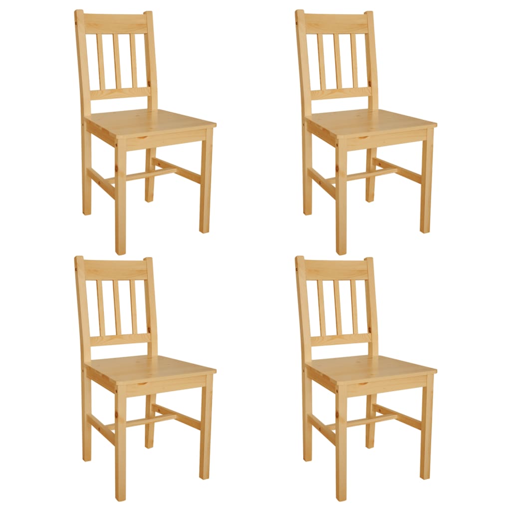 spisebordsstole 4 stk. fyrretræ