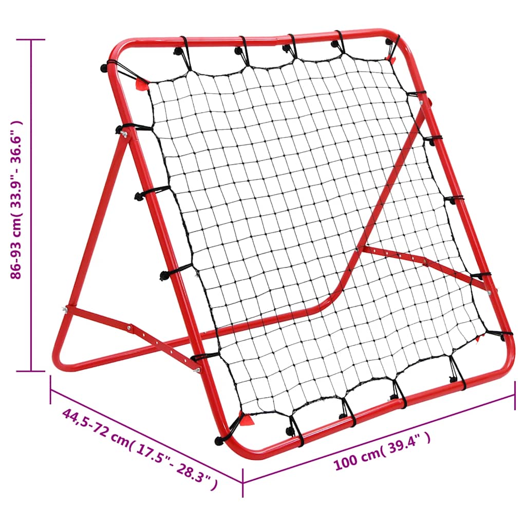 rebounder til fodbold 100x100 cm justerbar