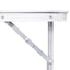 Sammenfoldeligt campinbord med metalramme 80 x 60 cm