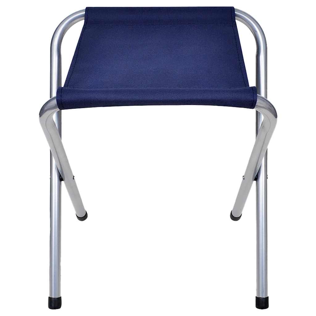 højdejustérbart campingbord og 6 klapstole 180x60 cm