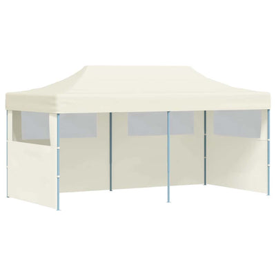 foldbart pop up-festtelt 3 x 6 m cremefarvet