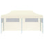 foldbart pop up-festtelt 3 x 6 m cremefarvet