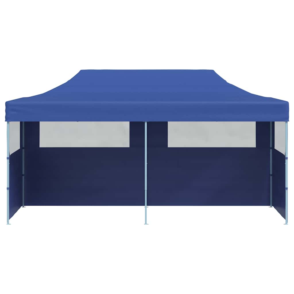 foldbart pop-up-festtelt 3 x 6 m blå