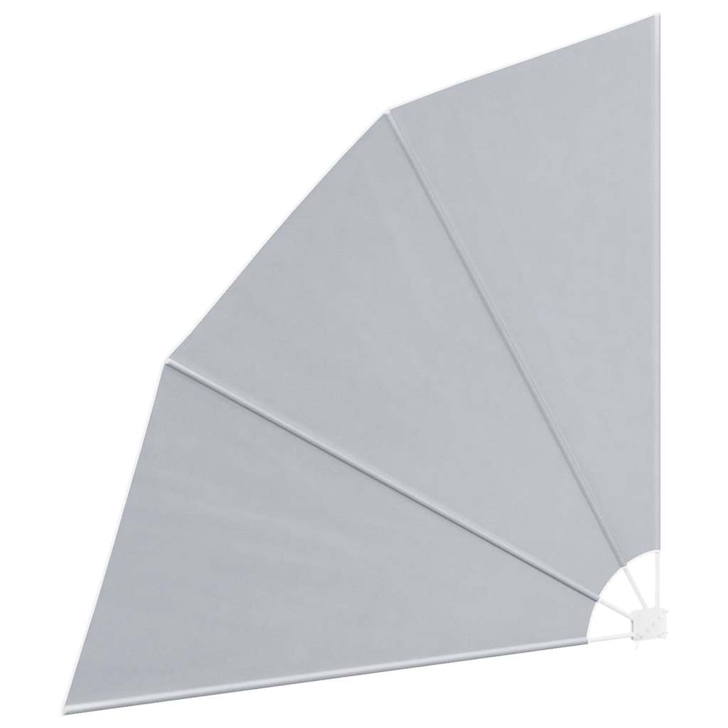sammenklappelig sidemarkise til altan grå 210 x 210 cm