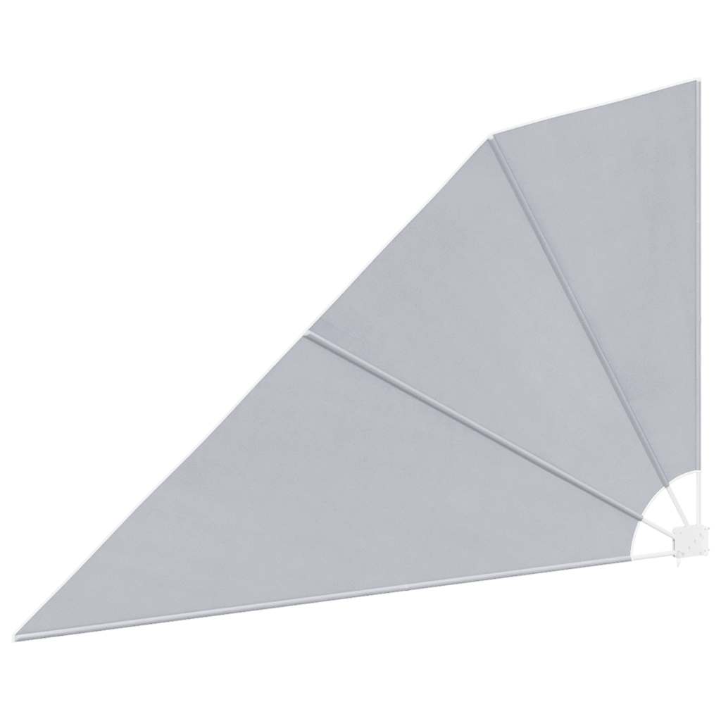 sammenklappelig sidemarkise til altan grå 160 x 240 cm