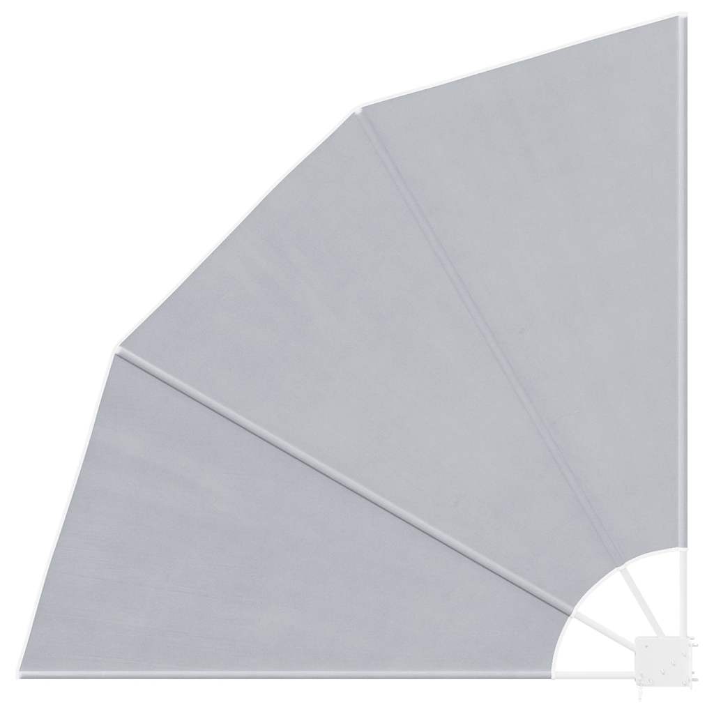 sammenklappelig sidemarkise til altan grå 140 x 140 cm
