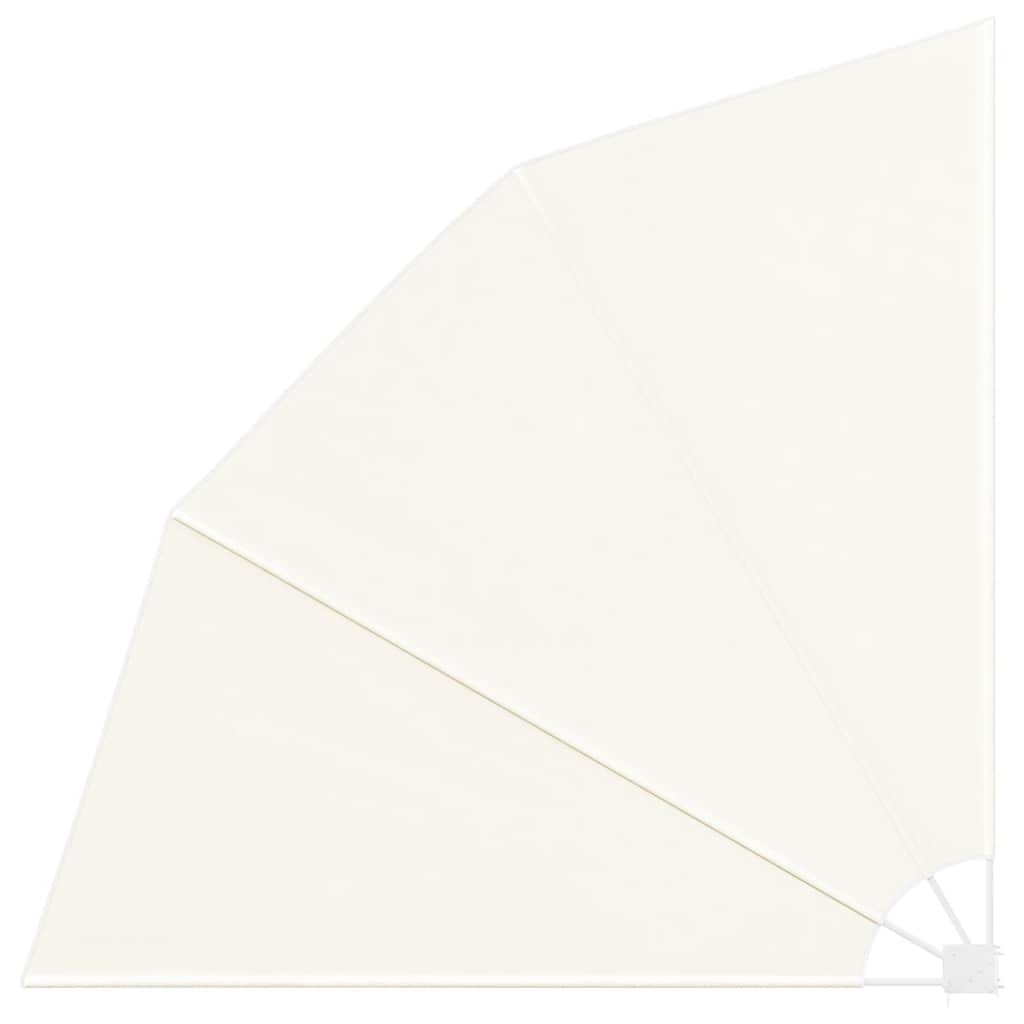 sammenklappelig sidemarkise til altan cremefarvet 210 x 210 cm