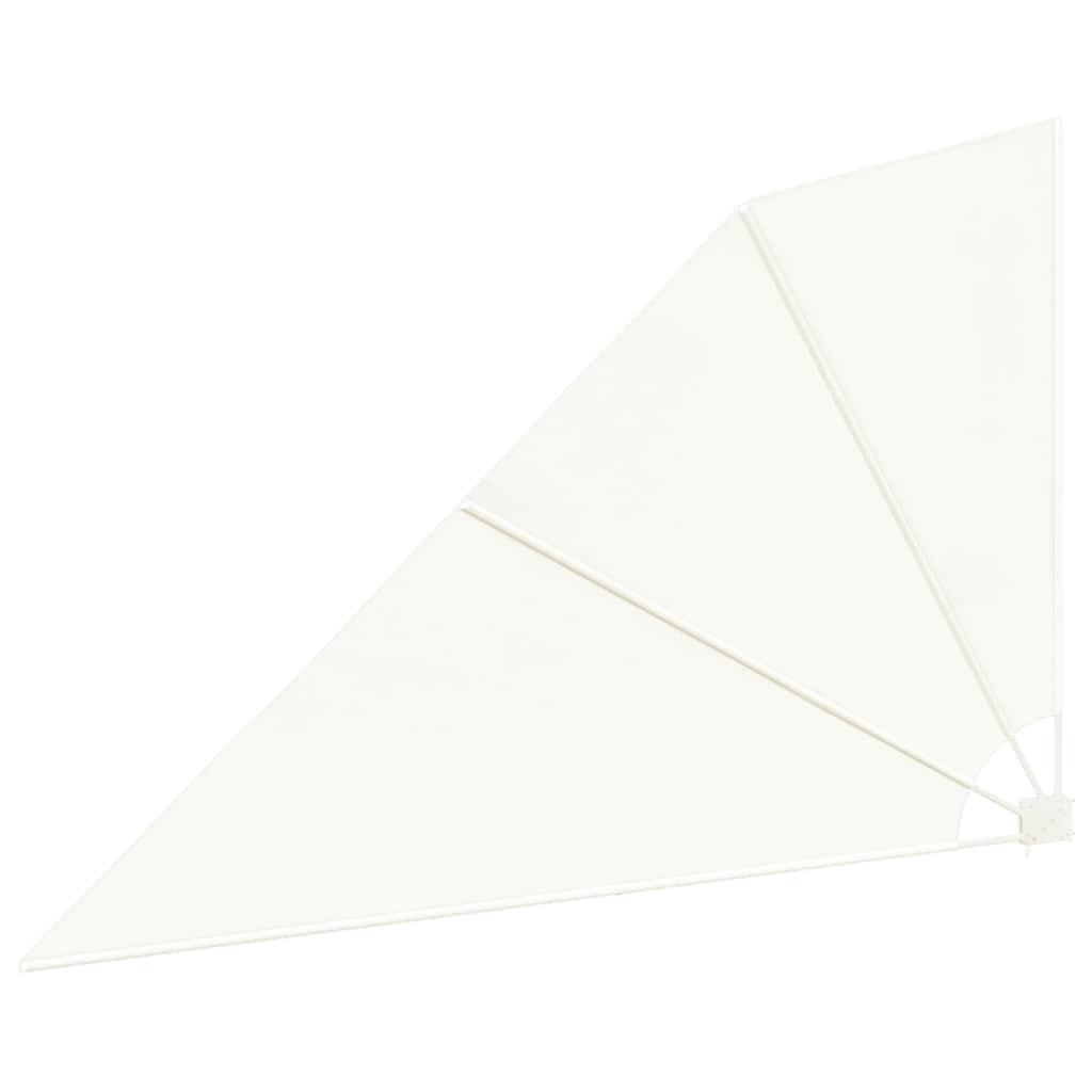 sammenklappelig sidemarkise til altan cremefarvet 160 x 240 cm