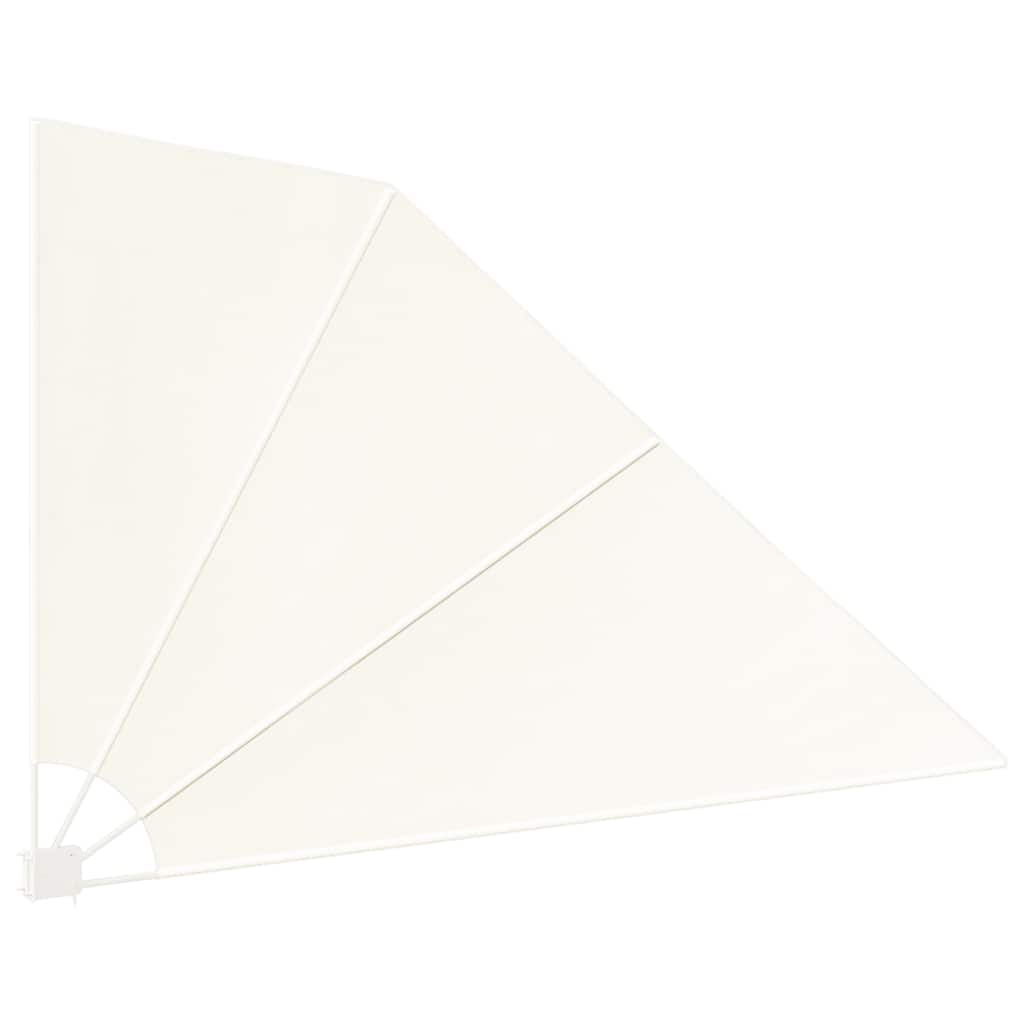 sammenklappelig sidemarkise til altan cremefarvet 160 x 240 cm