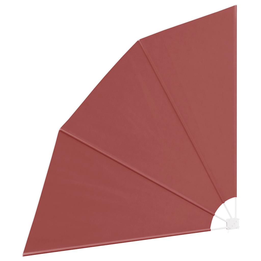 sammenklappelig sidemarkise til altan terracotta 210 x 210 cm
