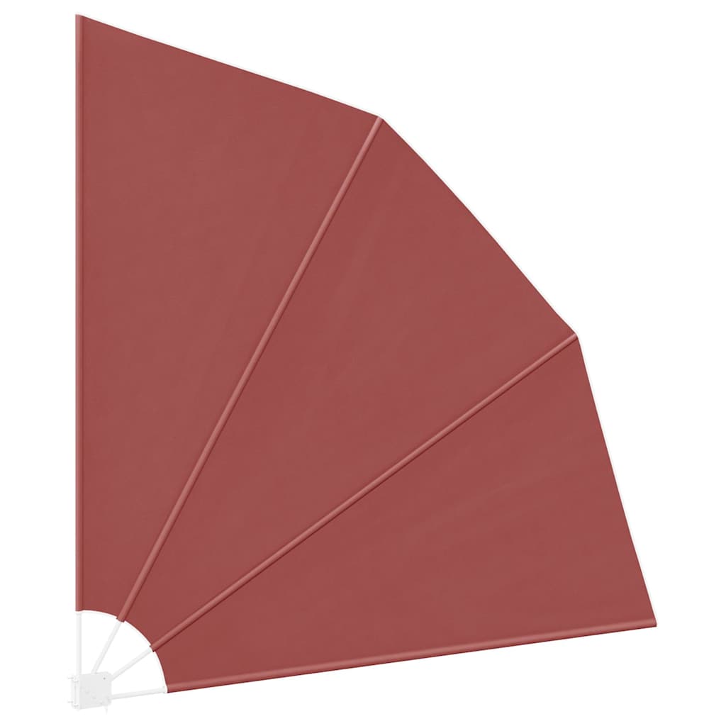 sammenklappelig sidemarkise til altan terracotta 210 x 210 cm