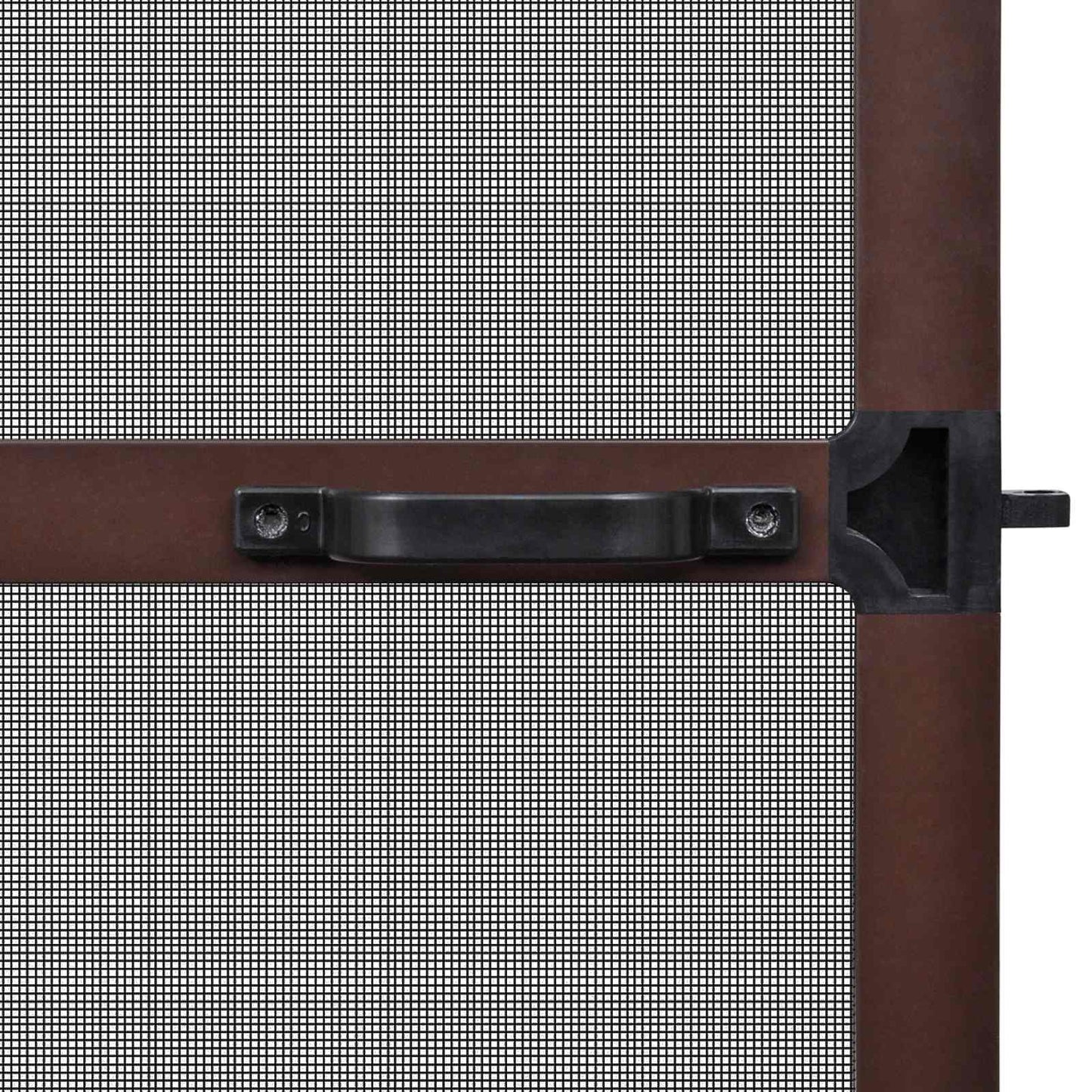 Svingbart insektnet Brun og sort 100 x 215 cm