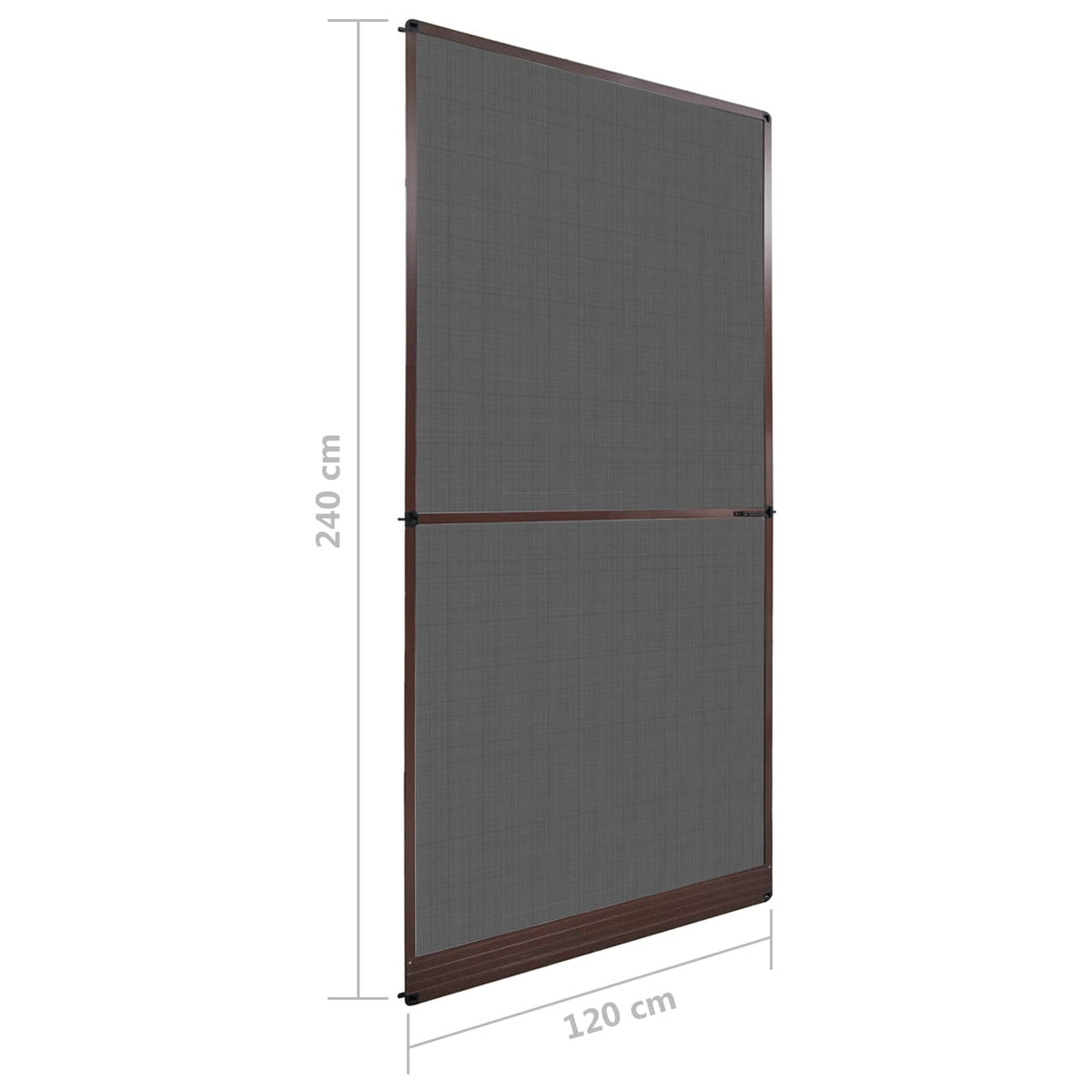 Svingbart insektnet Brun og sort 120 x 240 cm