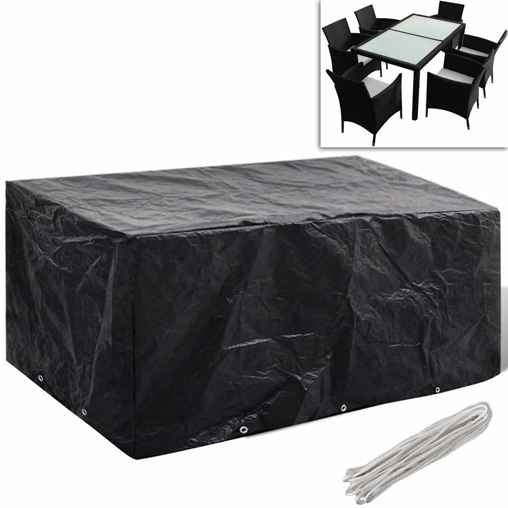 havemøbelovertræk 8 snørehuller 240x140x90 cm