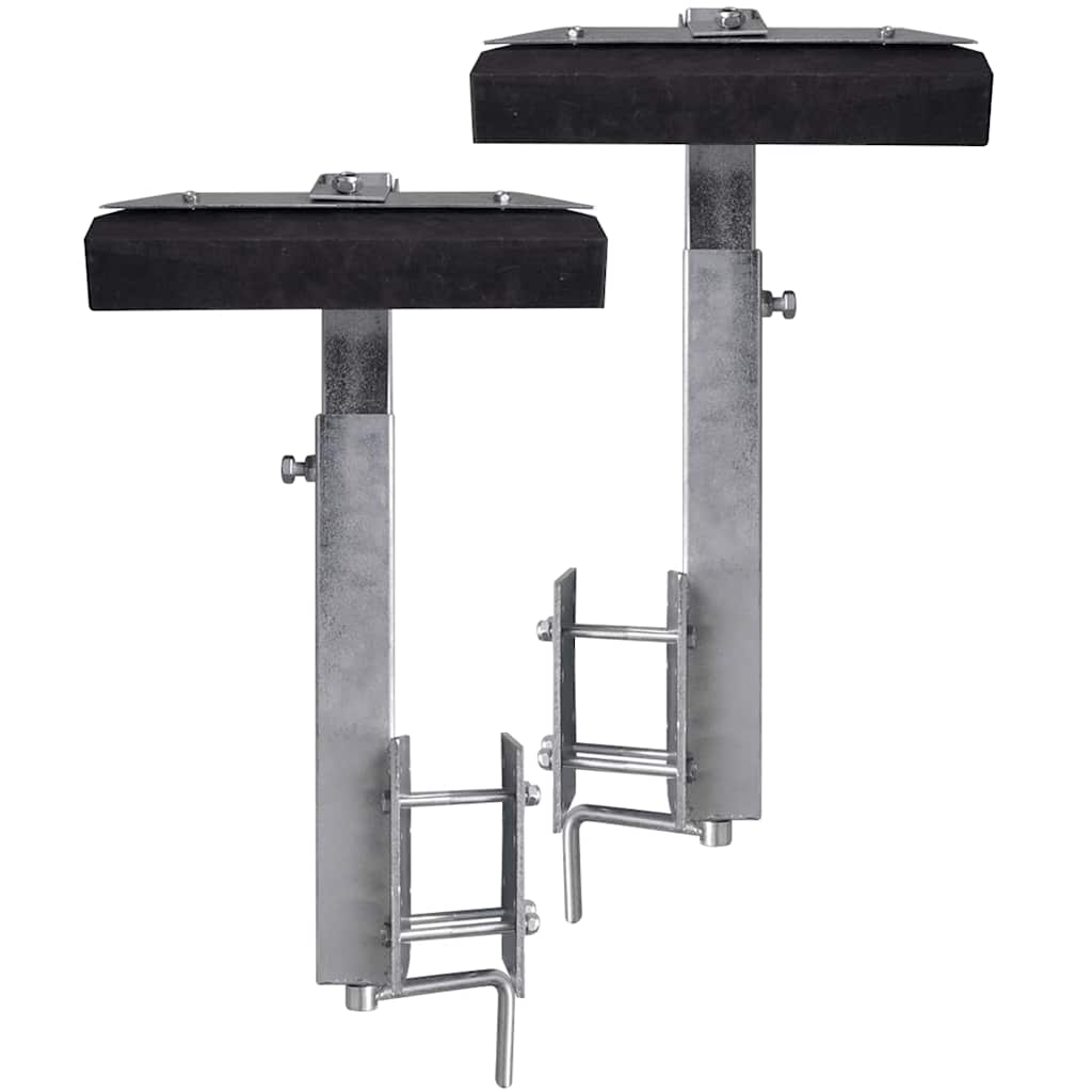 stævnstøttesæt til bådtrailer 2 stk. 63-88 cm