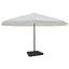 haveparasol med transportabel fod aluminium hvid