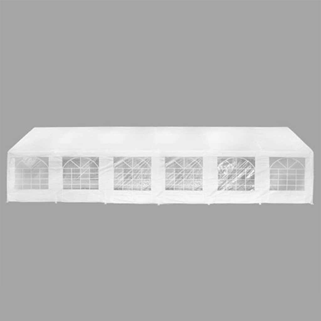 festtelt 12 x 6 m hvidt