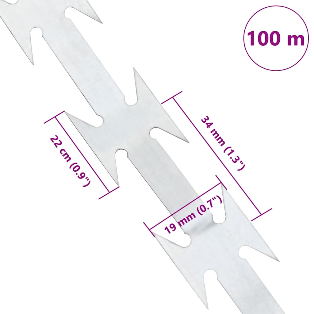 BTO-22 pigtråd 100 m stål