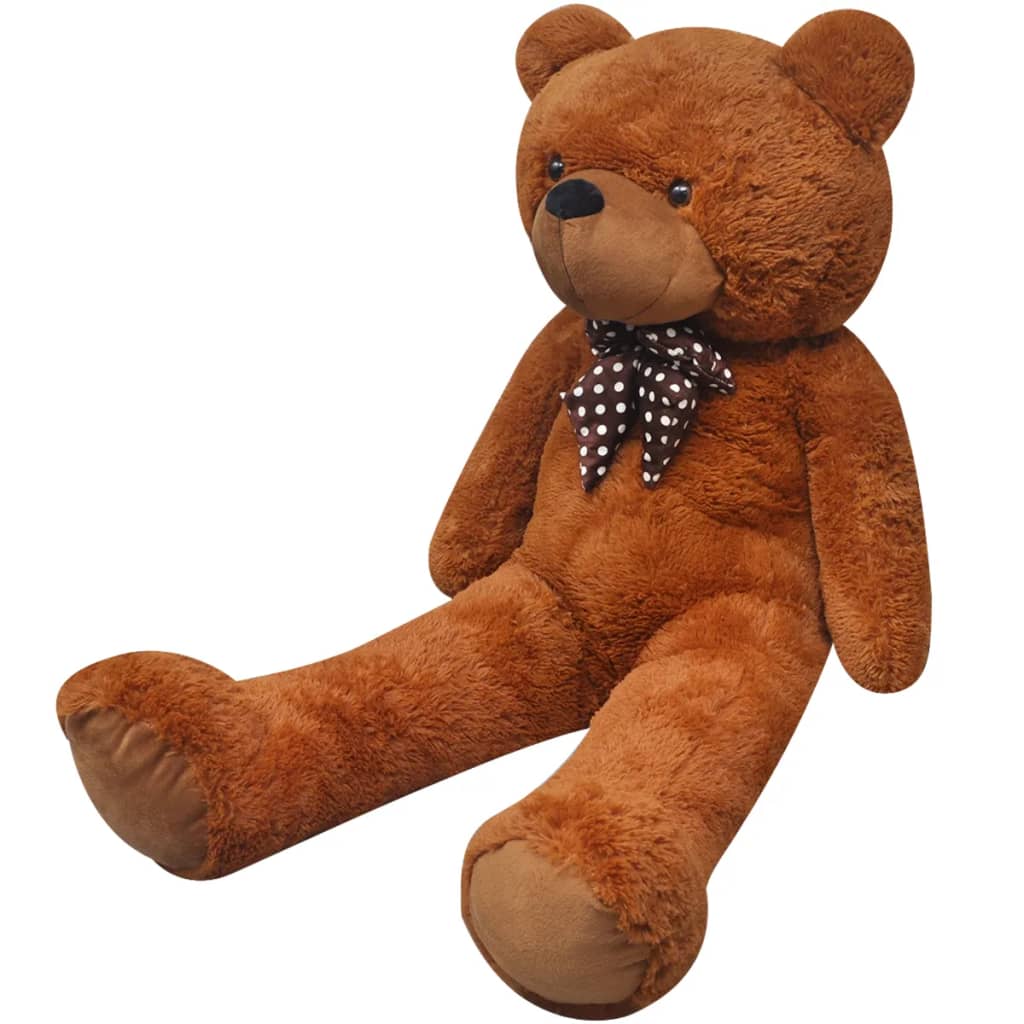 blød plysbamse XXL 160 cm brun