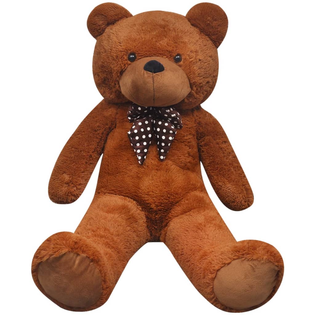 blød plysbamse XXL 160 cm brun