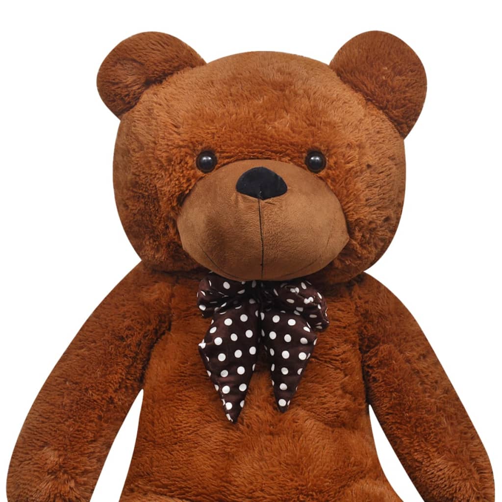 blød plysbamse XXL 160 cm brun