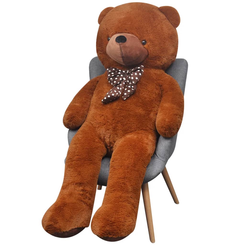 blød plysbamse XXL 160 cm brun