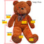 blød plysbamse XXL 160 cm brun