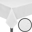 5 Bordduge Hvid 130 x 130 cm//