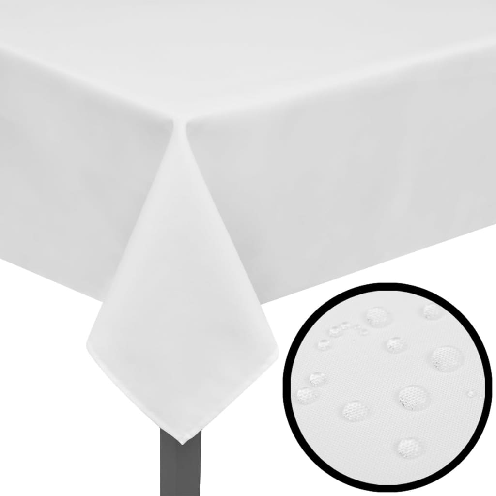 5 Bordduge Hvid 250 x 130 cm//