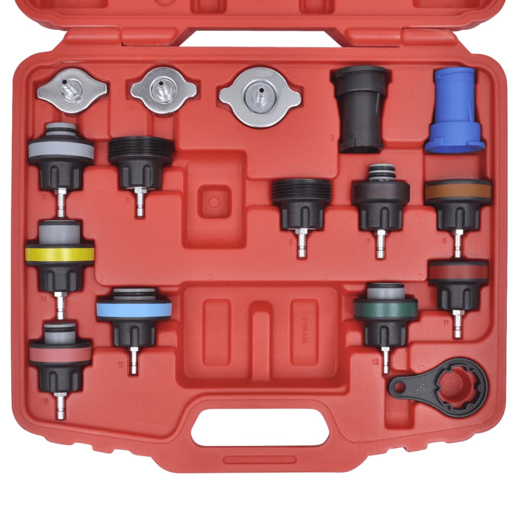 Radiator tryktest kit, 18 dele