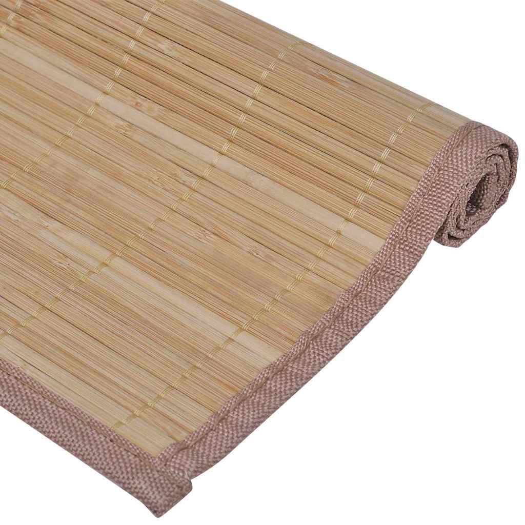 bambusdækkeservietter 6 stk. 30 x 45 cm brun