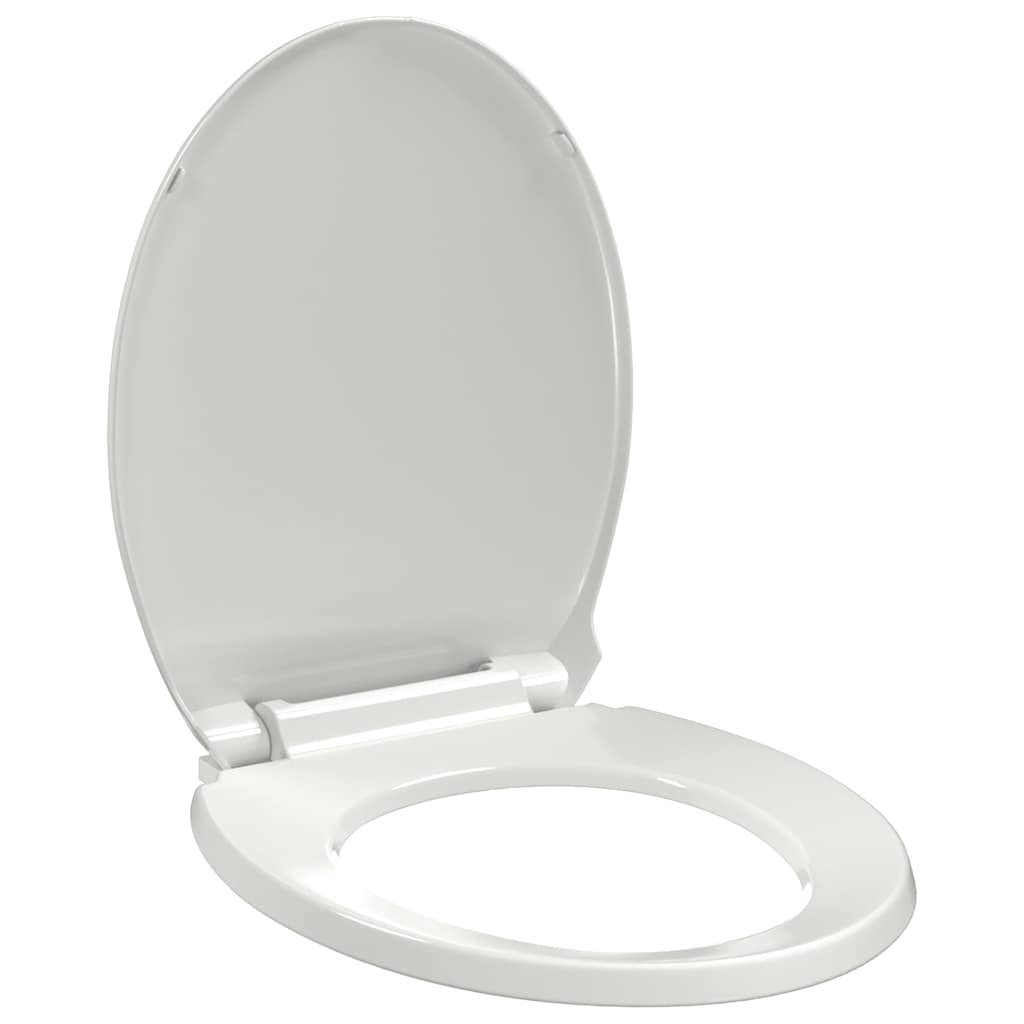 soft close-toiletsæde oval hvid