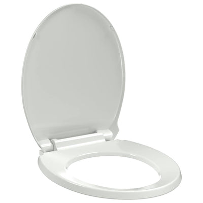 soft close-toiletsæde oval hvid