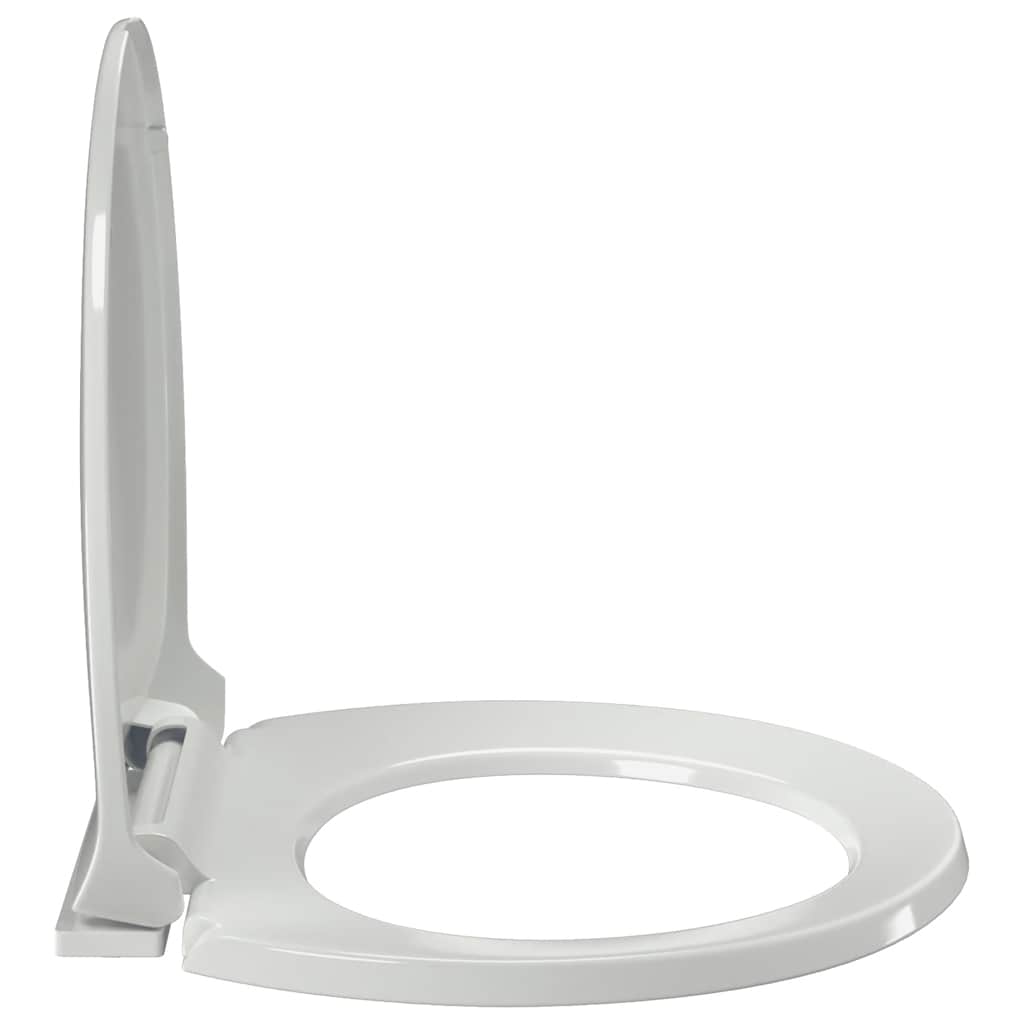 soft close-toiletsæde oval hvid