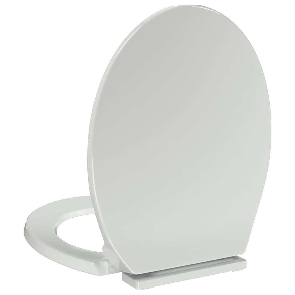 soft close-toiletsæde oval hvid