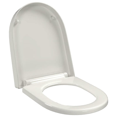 soft close toiletsæde quick-release design firkantet hvid
