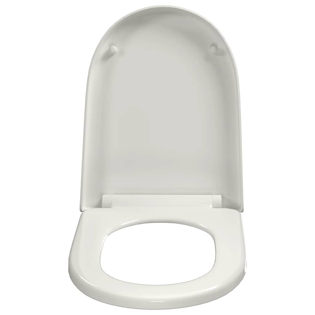 soft close toiletsæde quick-release design firkantet hvid