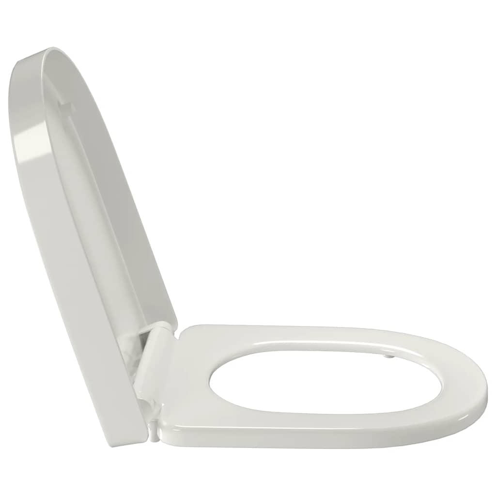 soft close toiletsæde quick-release design firkantet hvid
