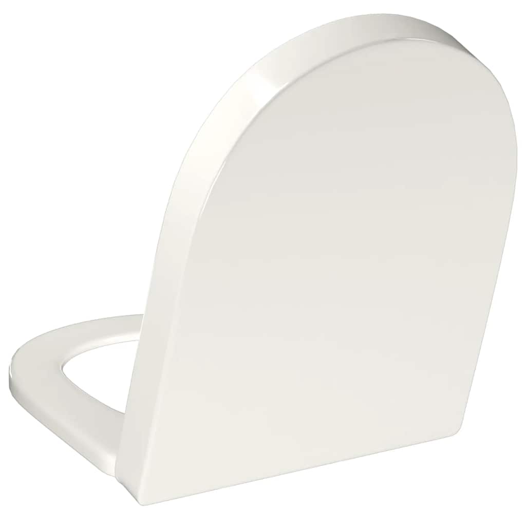 soft close toiletsæde quick-release design firkantet hvid