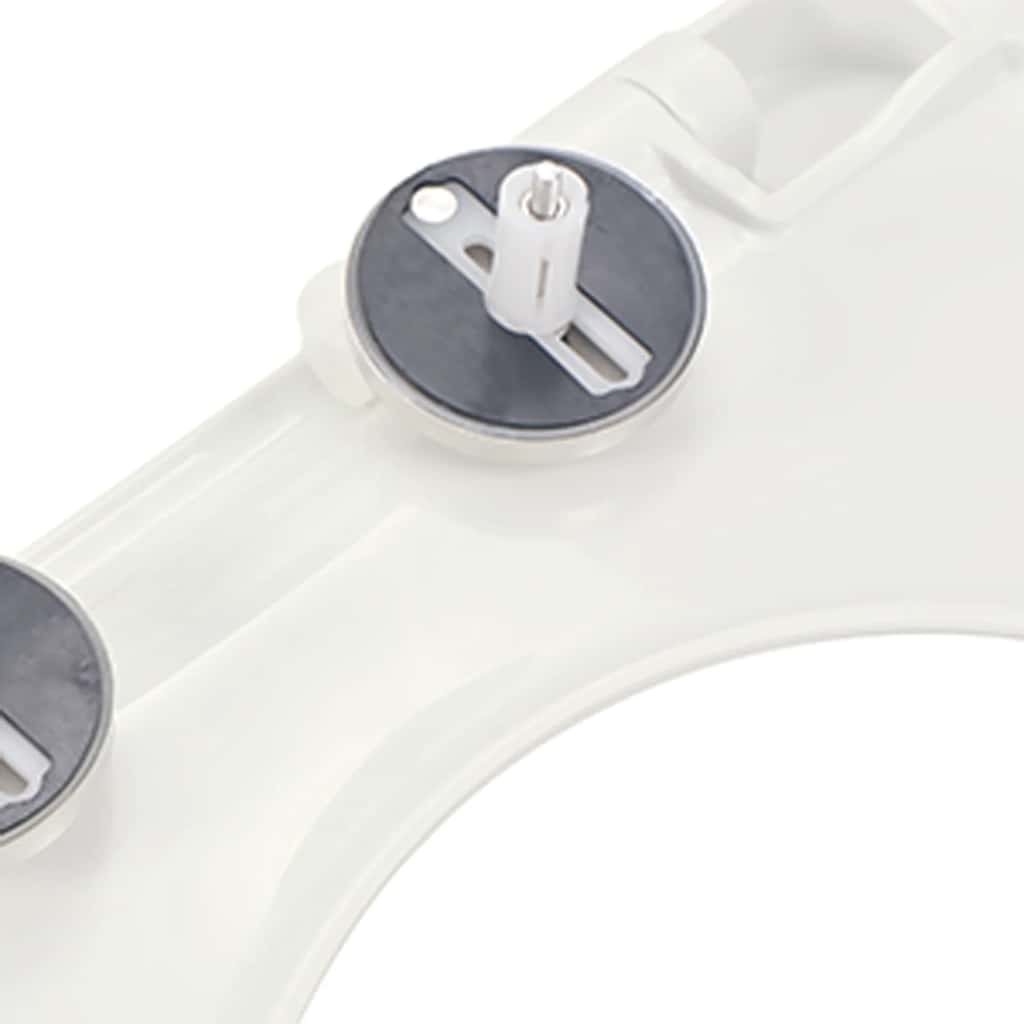 soft close toiletsæde quick-release design firkantet hvid
