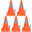 5 sammenklappelige trafikkegler 42 cm